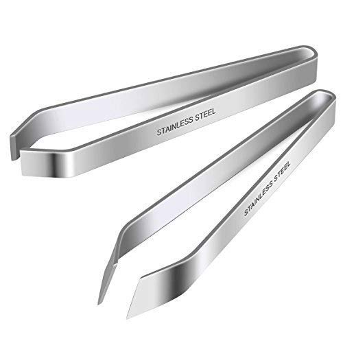 iziusy two-piece stainless steel fish bone tweezers set